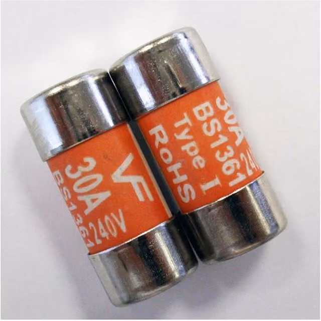 Dencon BS1361 30 Amp Fuses, 2 Pack, Orange