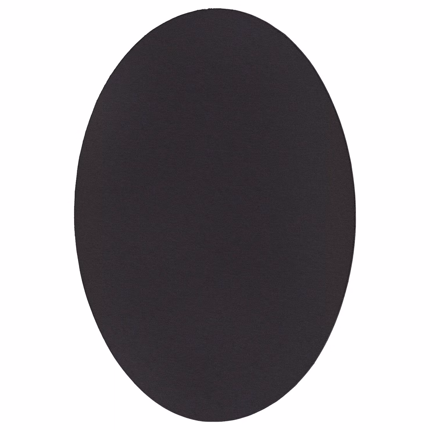 Berkfield Home HUARTE Black Oval Modern Polyester Rug, W: 160 cm, L: 230 cm – 2
