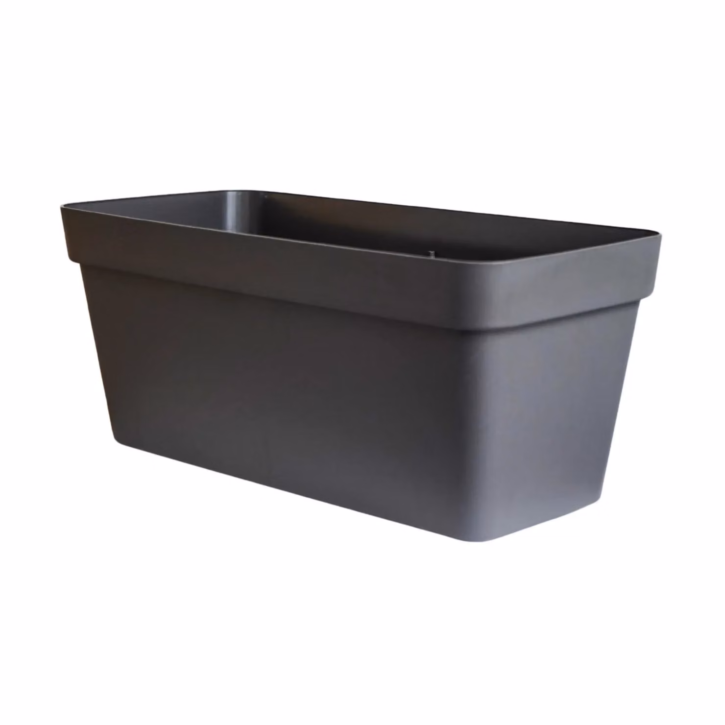 Ivyline Cleo Rectangle Flower Box Anthracite with Jet Black Wheels, Width: 60 cm – 2