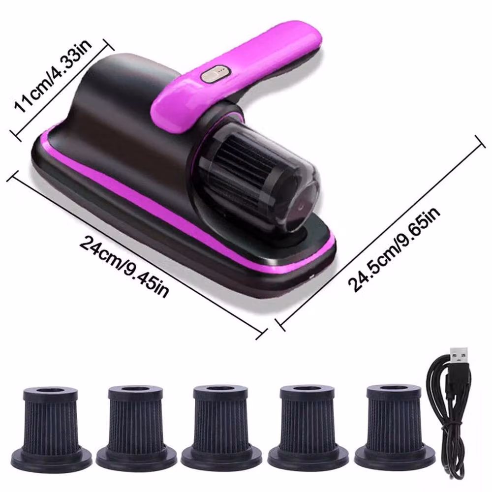 Kelvenix Cordless UV Dust Mite Remover Handheld Vacuum Cleaner in Black – 2