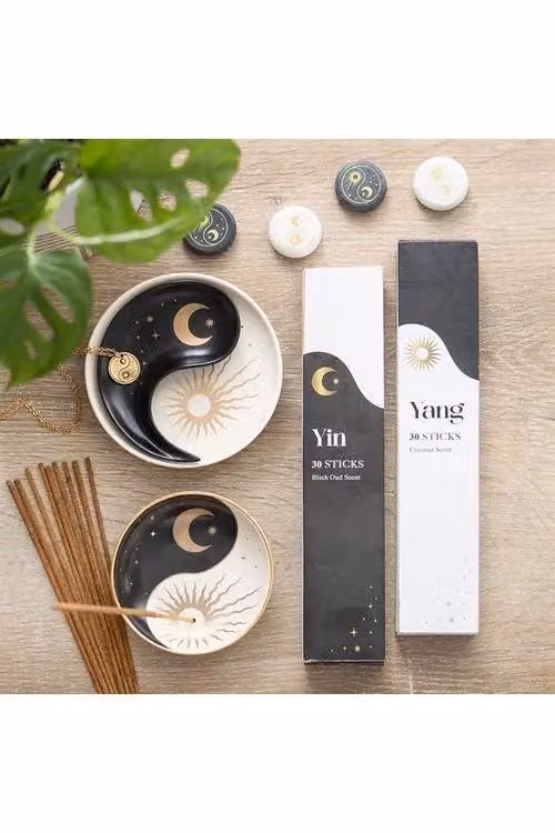 KDMD Yin Yang Stacking Trinket Dish, Multicolour and Black Ceramic Round Tabletop Accessory – 4