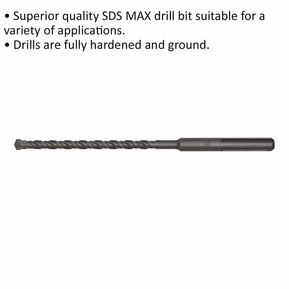 Loops SDS Max Masonry Drill Bit, Grey and Multicolour, Diameter: 14 mm, Length: 340 mm – 2