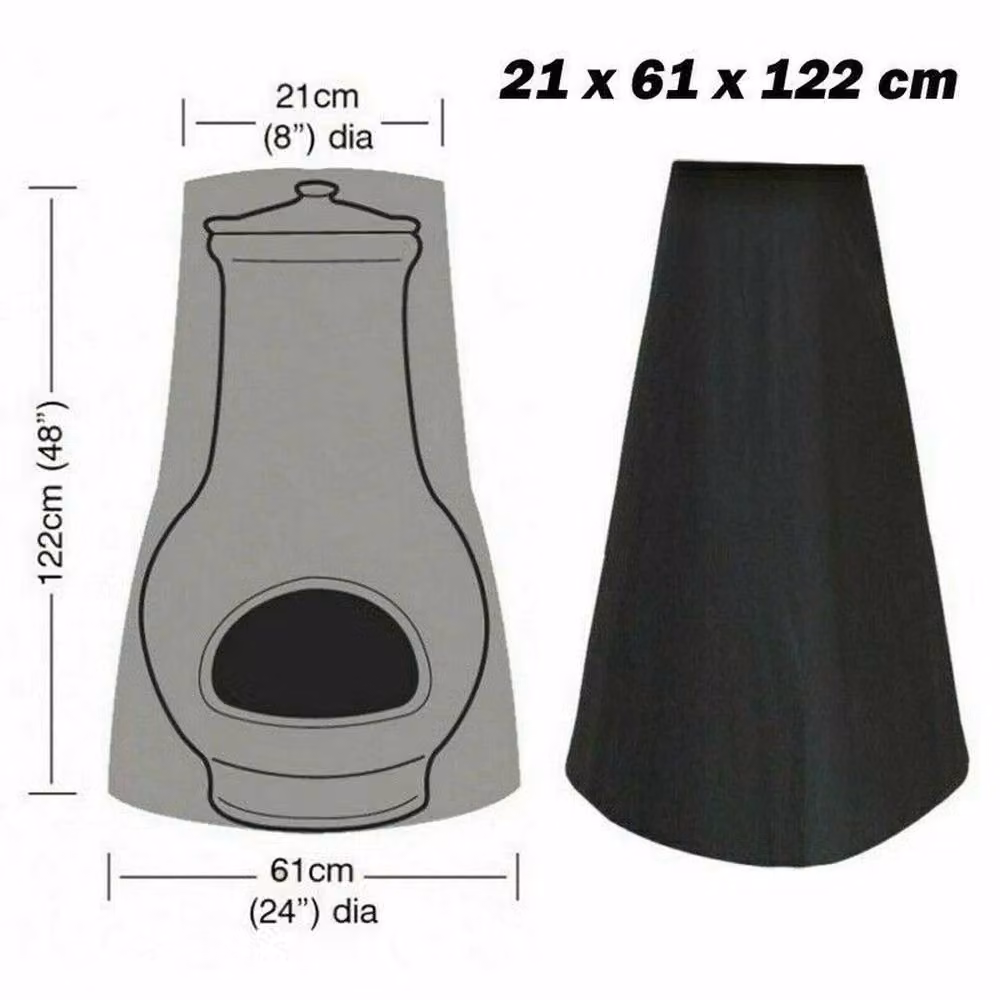 Kelvenix Waterproof Large Chiminea Cover in Black – 2