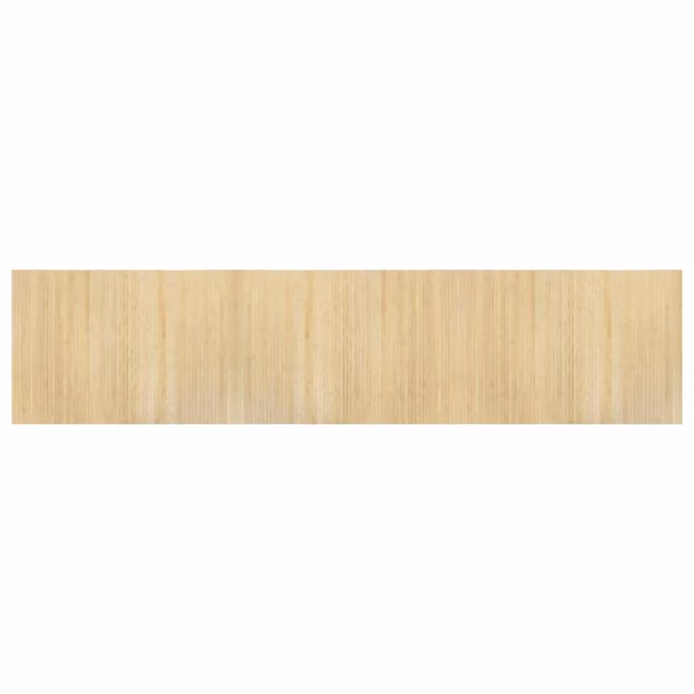 Berkfield Home Rectangular Bamboo and Polypropylene Rug in Beige, W: 70 cm, L: 300 cm