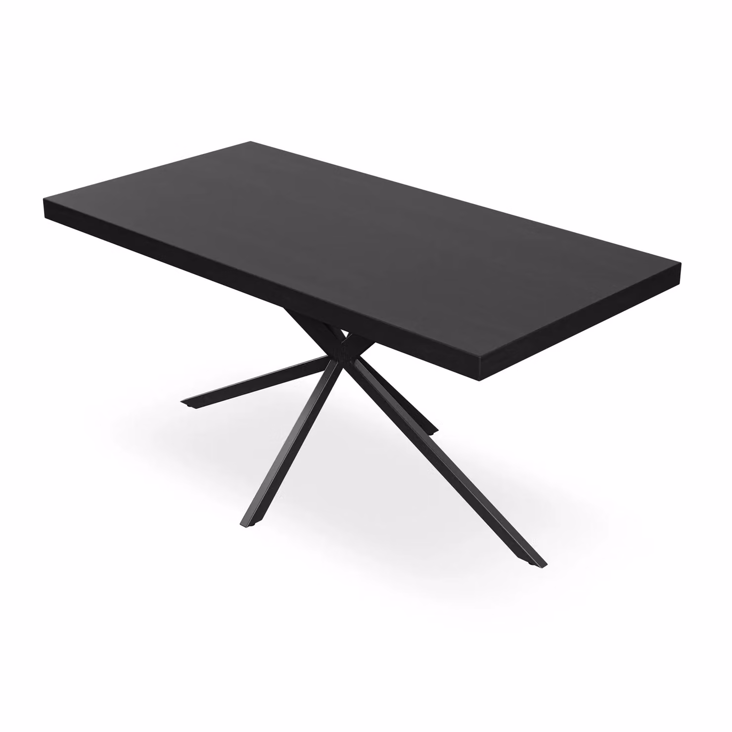 More4Homes Donni Dining Table and Nova Velvet Dining Chair Set, Black Table with 6 Beige Chairs – 2