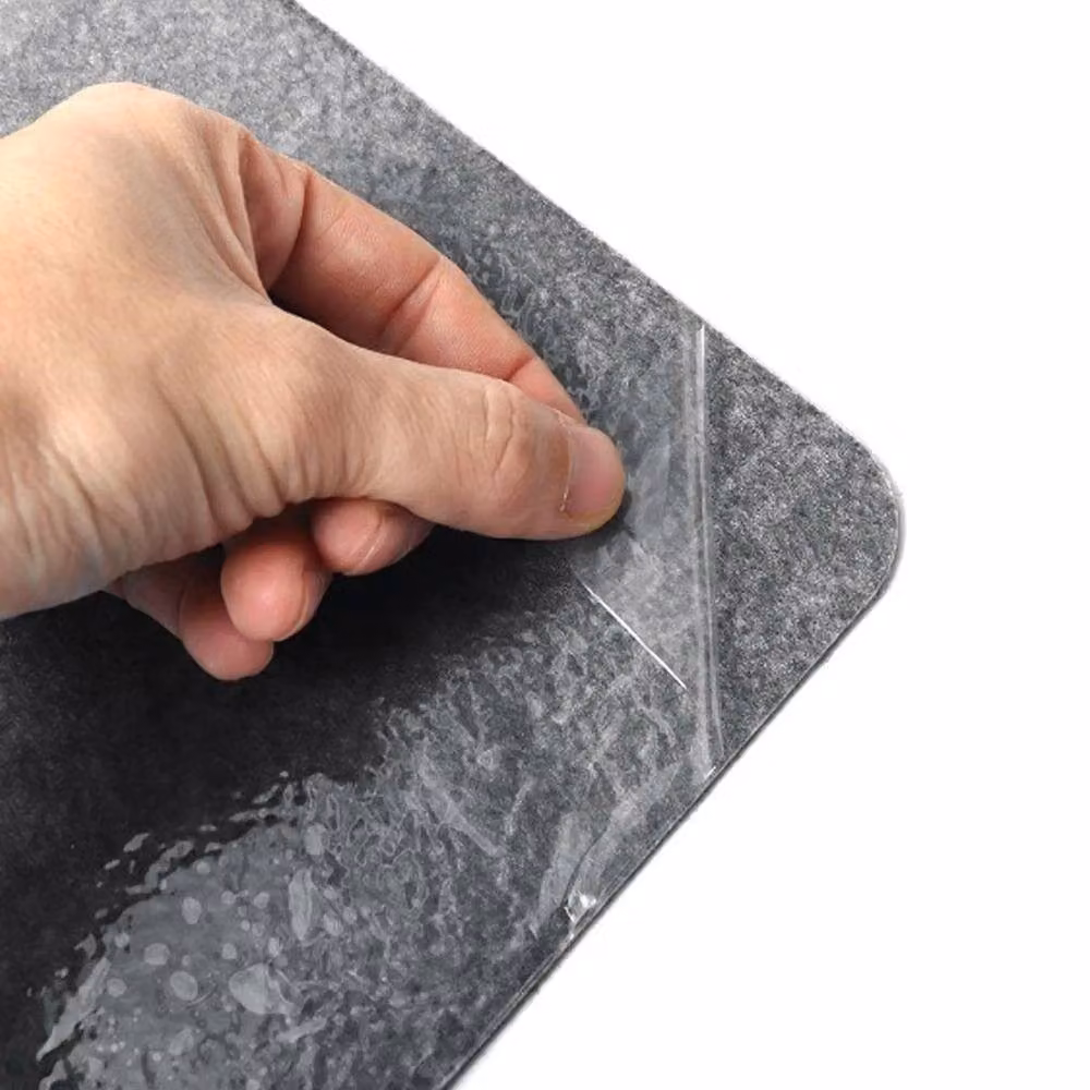 Kelvenix 14-Piece Non-Slip Self-Adhesive Carpet Stair Treads in Dark Grey, W: 1000 cm, D: 52 cm – 4