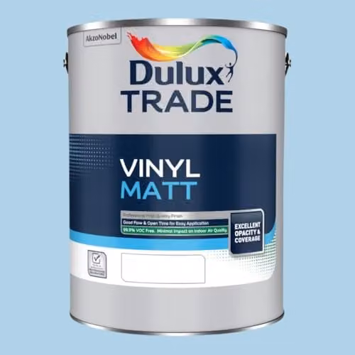 Dulux Trade Vinyl Matt Dispersion Paint in First Dawn, 5 l