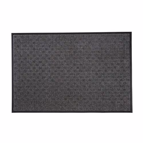 Floortex Doortex Ribmat Non-Slip Entrance Mat, Anthracite Grey, W: 60 cm, D: 90 cm – 1