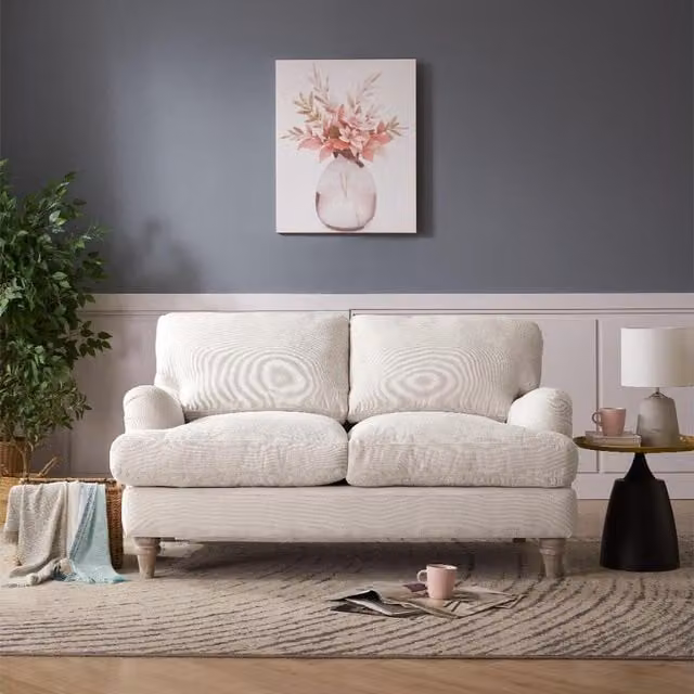 Halo 2 Seater Sofa in Ivory Linen