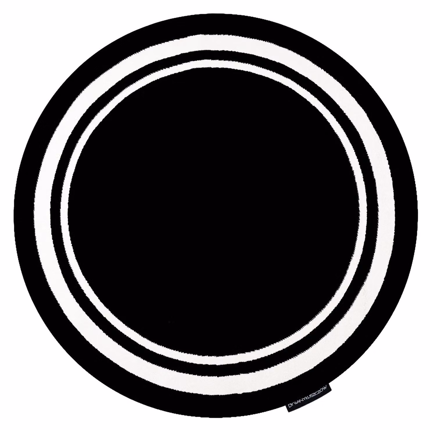 RugsX Hampton Geometric Round Rug in Black, Diameter: 120 cm – 3