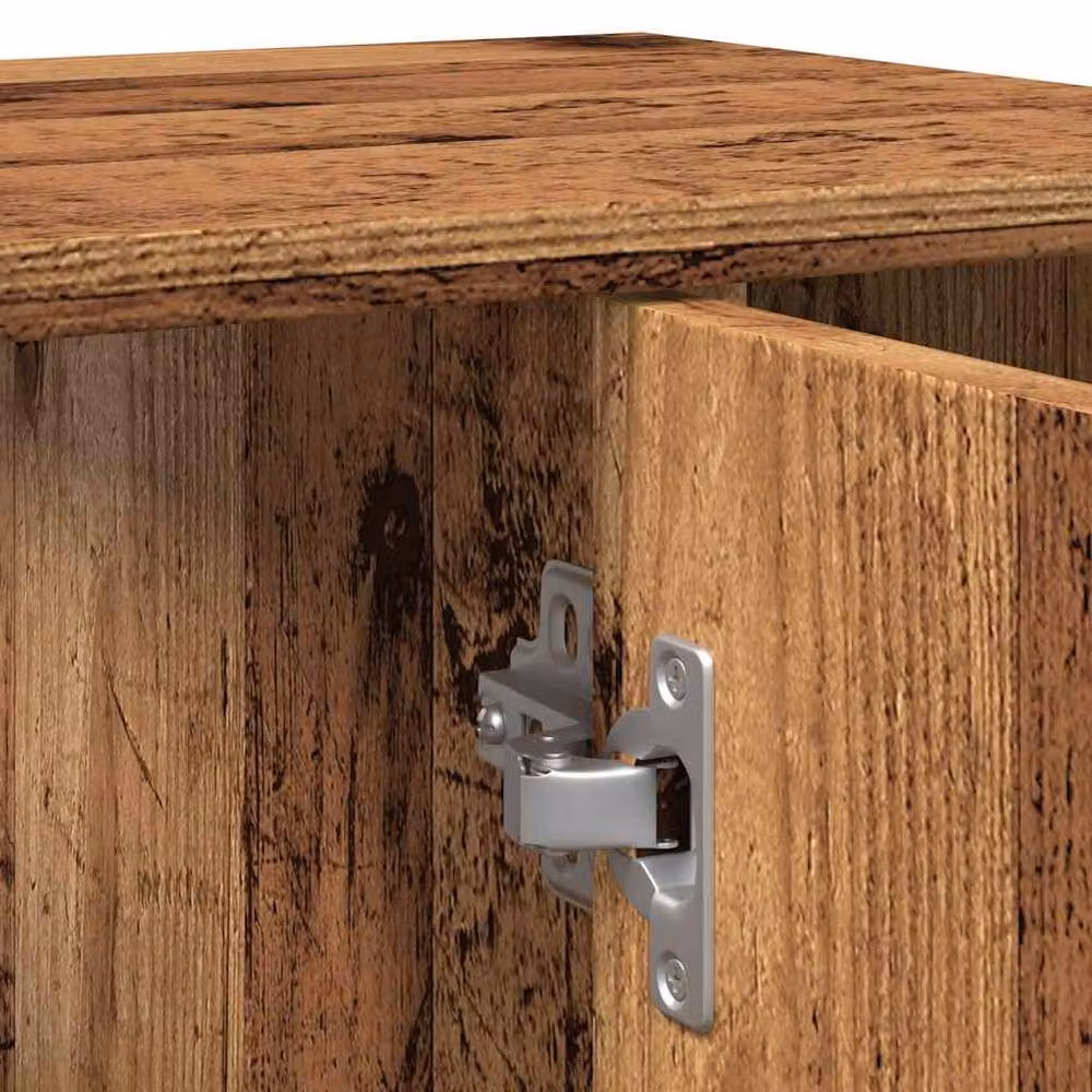 Berkfield Home Rustic Brown Bathroom Cabinet in Old Wood, W/D/H: 60 x 32 x 53.5 cm – 6