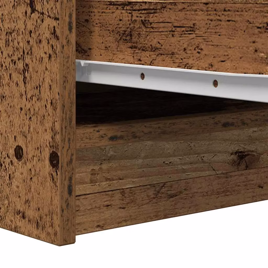 Berkfield Home Rustic Sideboard in Brown Engineered Wood W/D/H: 29.5 x 34 x 76 cm – 3