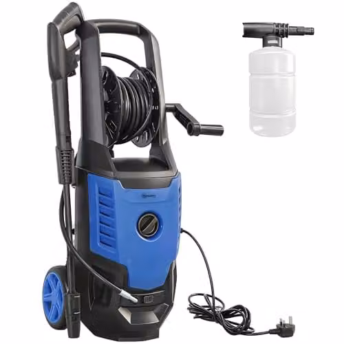Outsunny 2200W High Pressure Washer with 170 Bar Pressure, 420 L/h Flow and 6m Hose, Blue – 1