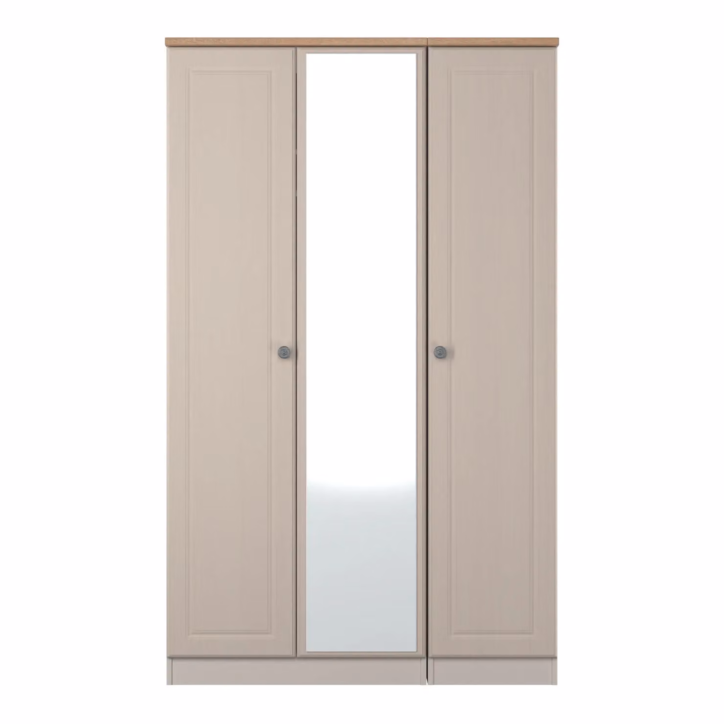 Ready Assembled 2 U Surrey Triple Mirror Wardrobe in Taupe/Beige – 2