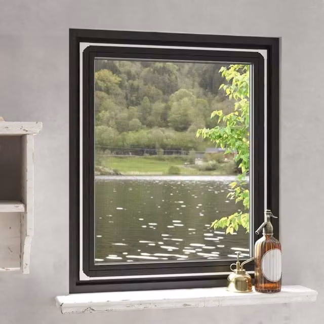 Berkfield Home Magnetic Insect Screen for Windows, White, W: 100 cm, H: 120 cm