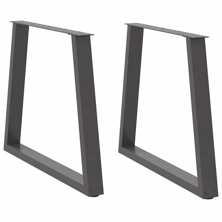 Berkfield Home V-Shape Dining Table Legs, 2 Pieces, Anthracite Steel, H: 70 x (72-73.3) cm