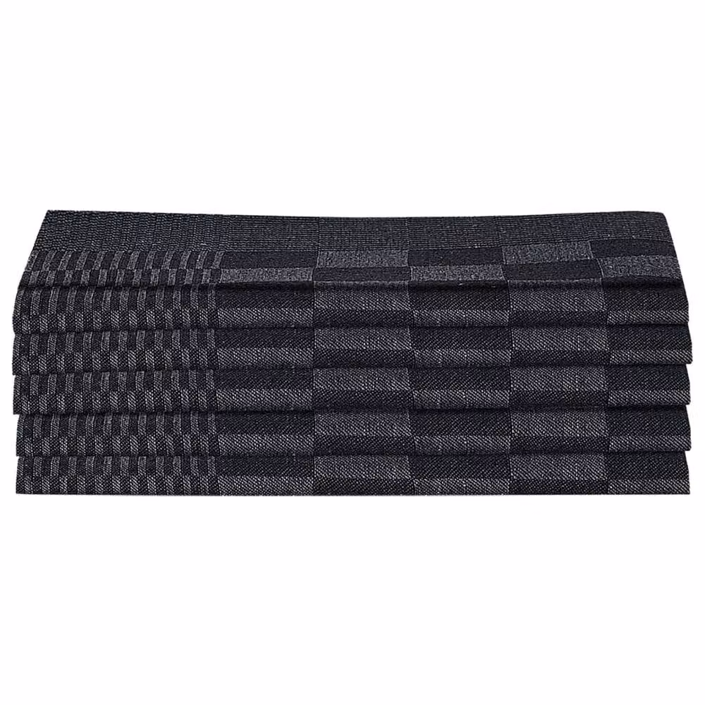 Berkfield Home 20 Piece Cotton Towel Set in Black, Grey and Multicolour – 5