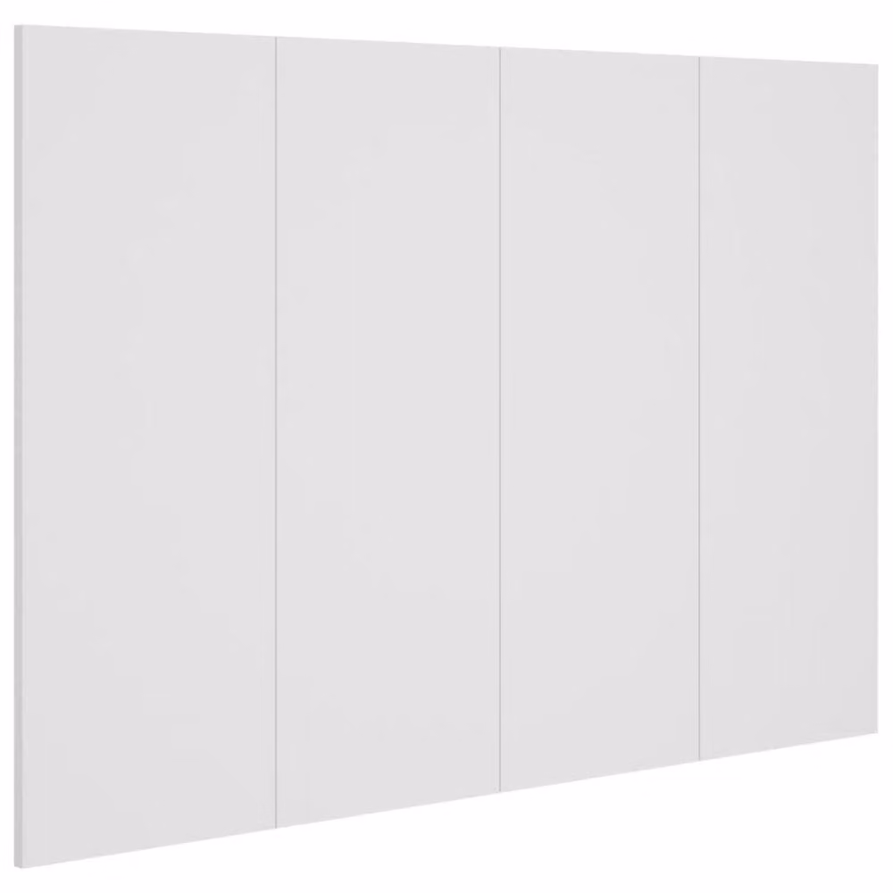 Berkfield Home Classic Bed Headboard in White, W/D/H: 120 x 1.5 x 80 cm