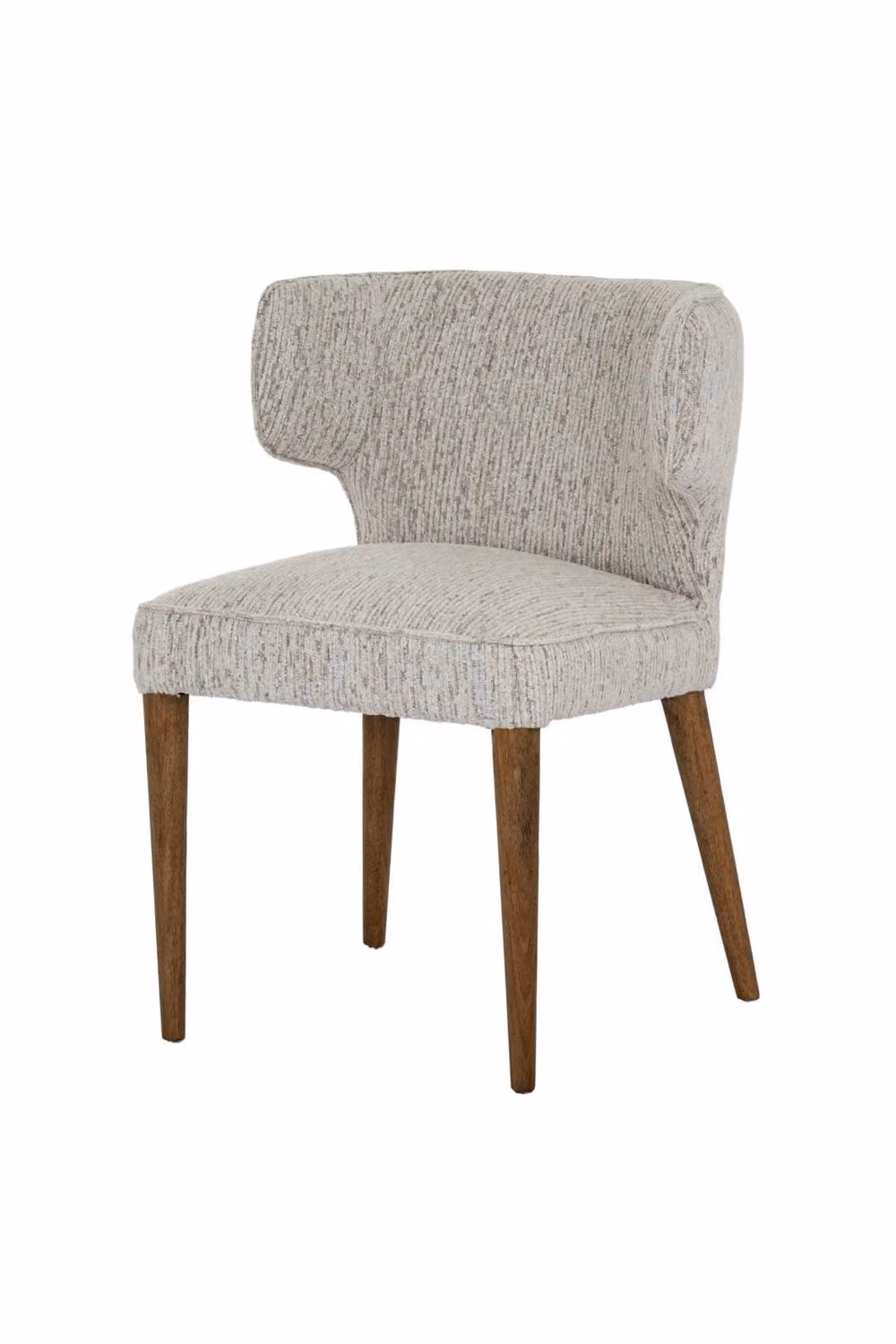 KDMD Avia Mist Grey Fabric Upholstered Dining Chair with Metal Frame – 3