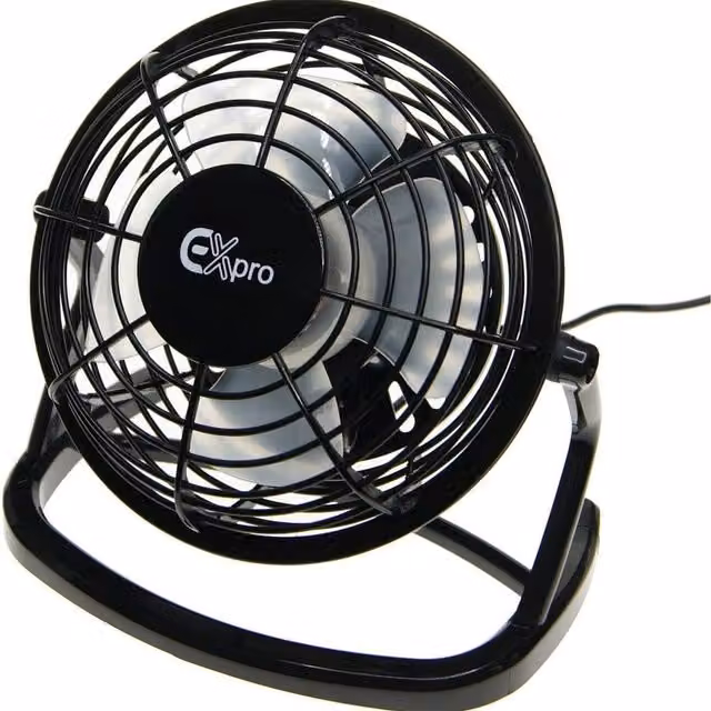 Ex-Pro Mini 4 Inch USB Fan, Black