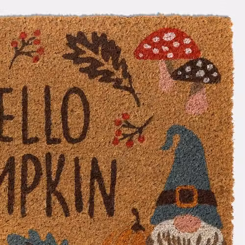 OHS Pumpkin Print Autumn Door Mat, Brown, W/D: 60 x 40 cm – 2