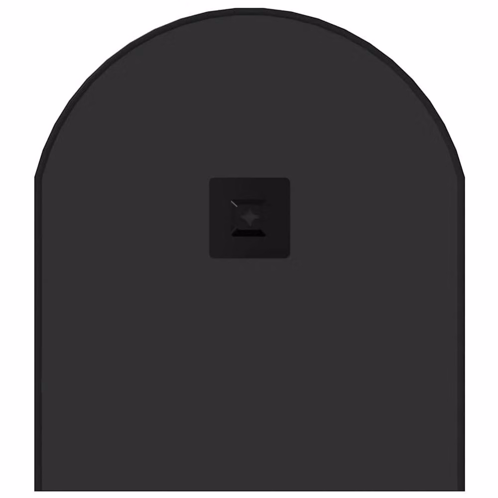Berkfield Home Oval Wall Mirror in Black, W: 80 cm, H: 35 cm – 2