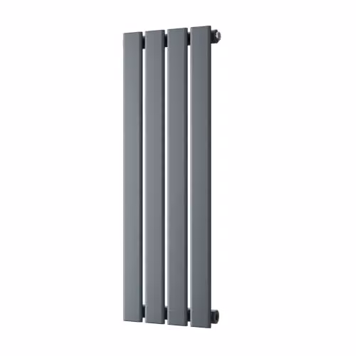 Typhoon Anthracite Flat Tube Horizontal Designer Radiator, W: 27.2 cm, H: 80.0 cm – 2