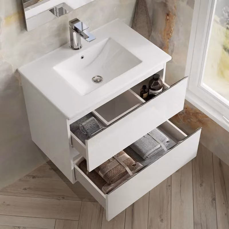 Banyetti Vatilla 700mm Wall Hung Vanity Unit with Lira Basin in Gloss White – 3