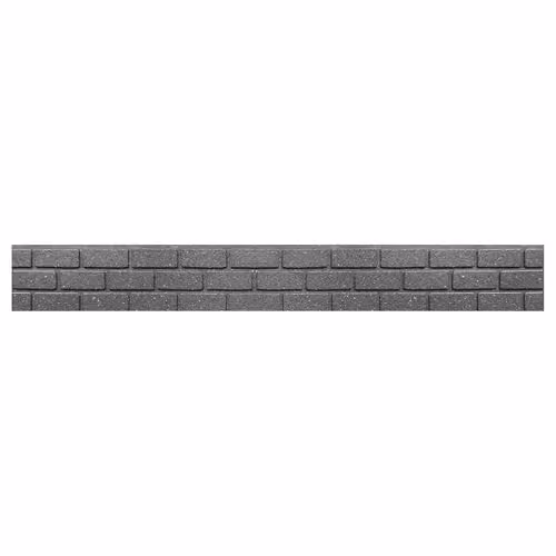 Garden Gear Ultra Curve EZ Border Edging Large Brick Look Flexible Garden Border in Grey, 122cm – 1
