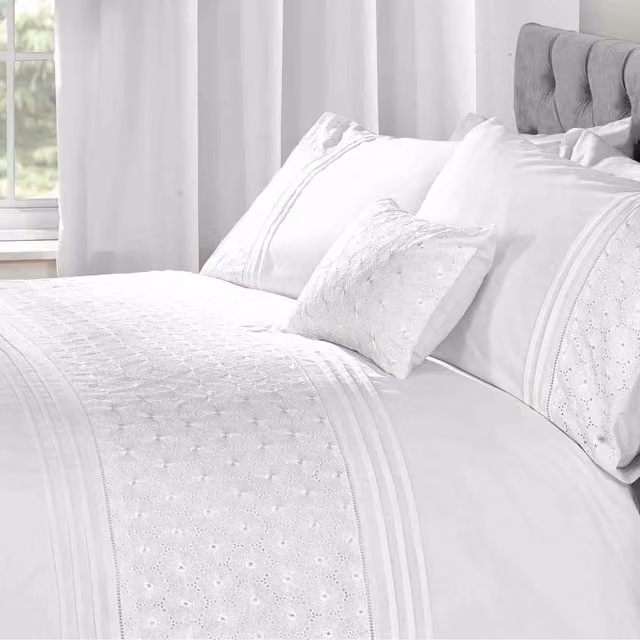Everdean Boudoir Square Cushion Cover in White