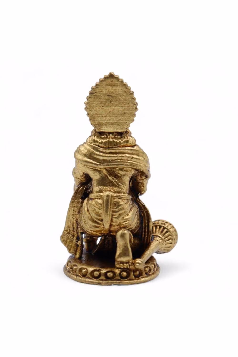 KDMD Handcrafted Bronze and Gold Hanuman Miniature Figurine, 3.6 cm – 2