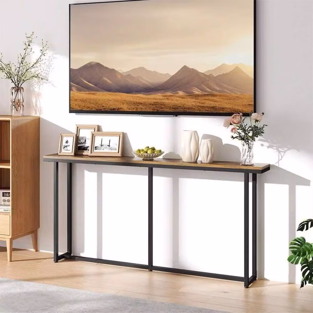 Ventryn Narrow Console Table in Brown – 4