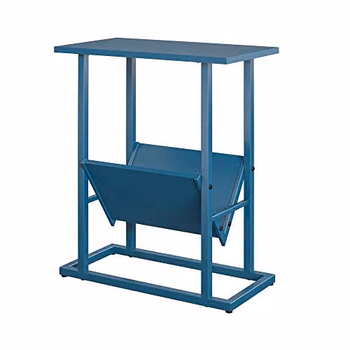 Novogratz Regal End Table, Blue, W/D/H: 49 x 28 x 59 cm