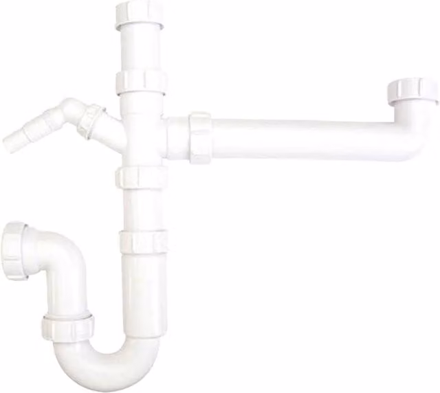 Securplumb White Plastic Bowl and Half Kit