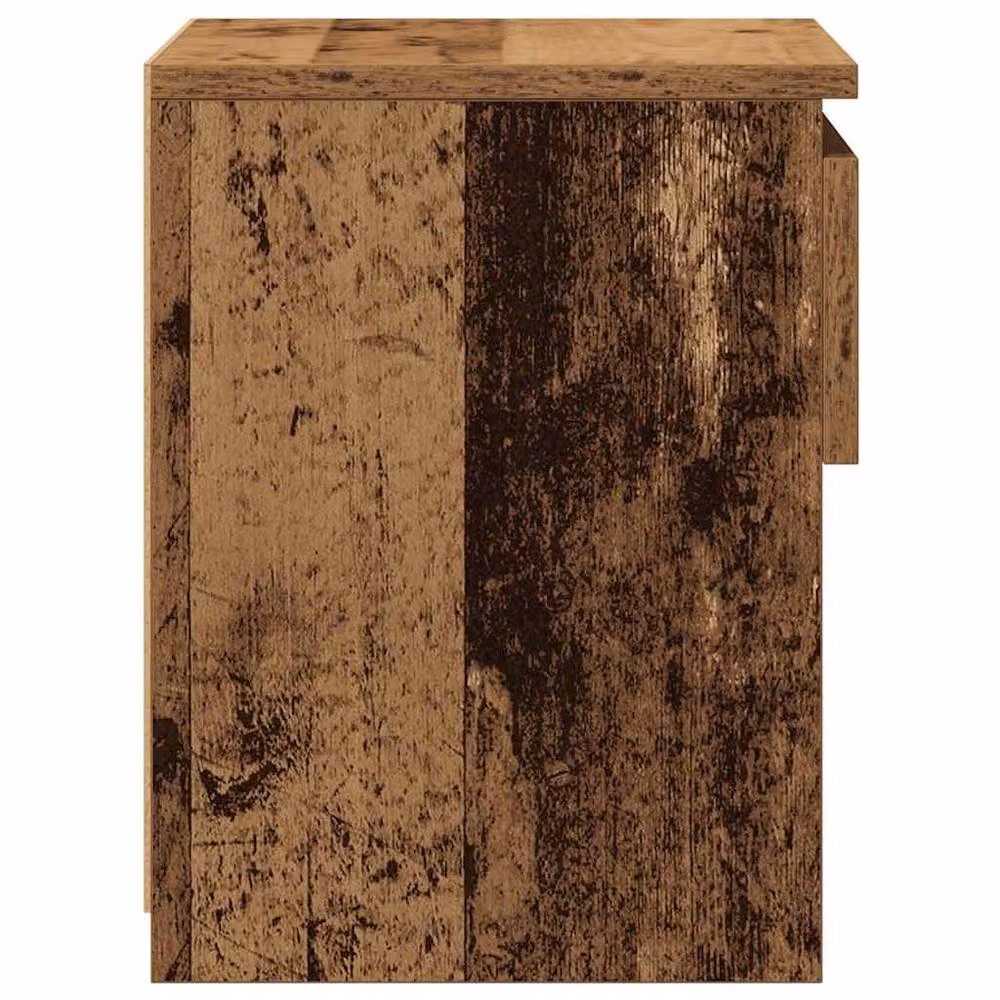 Berkfield Home Elegant Bedside Cabinet in Brown Old Wood, W/D/H: 40 x 30 x 39 cm – 4
