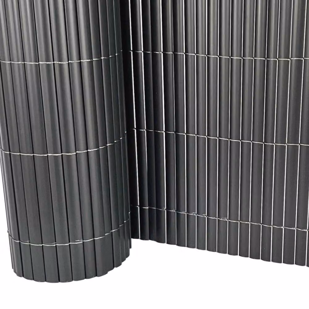 EONLION Grey PVC Outdoor Garden Fencing Matting, Height: 100 cm, Length: 500 cm – 2