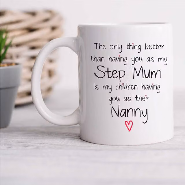 60 SECOND MAKEOVER Women's Step Mum Nanny to My Children Mug in White
