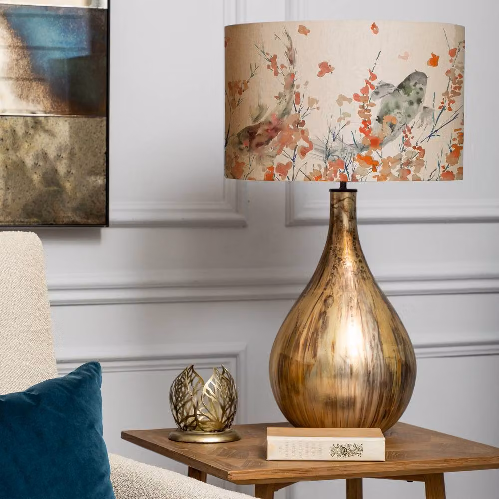 Voyage Maison Allegra Ceramic Table Lamp with Gold Koi Carp Eva Fabric Lampshade – 2