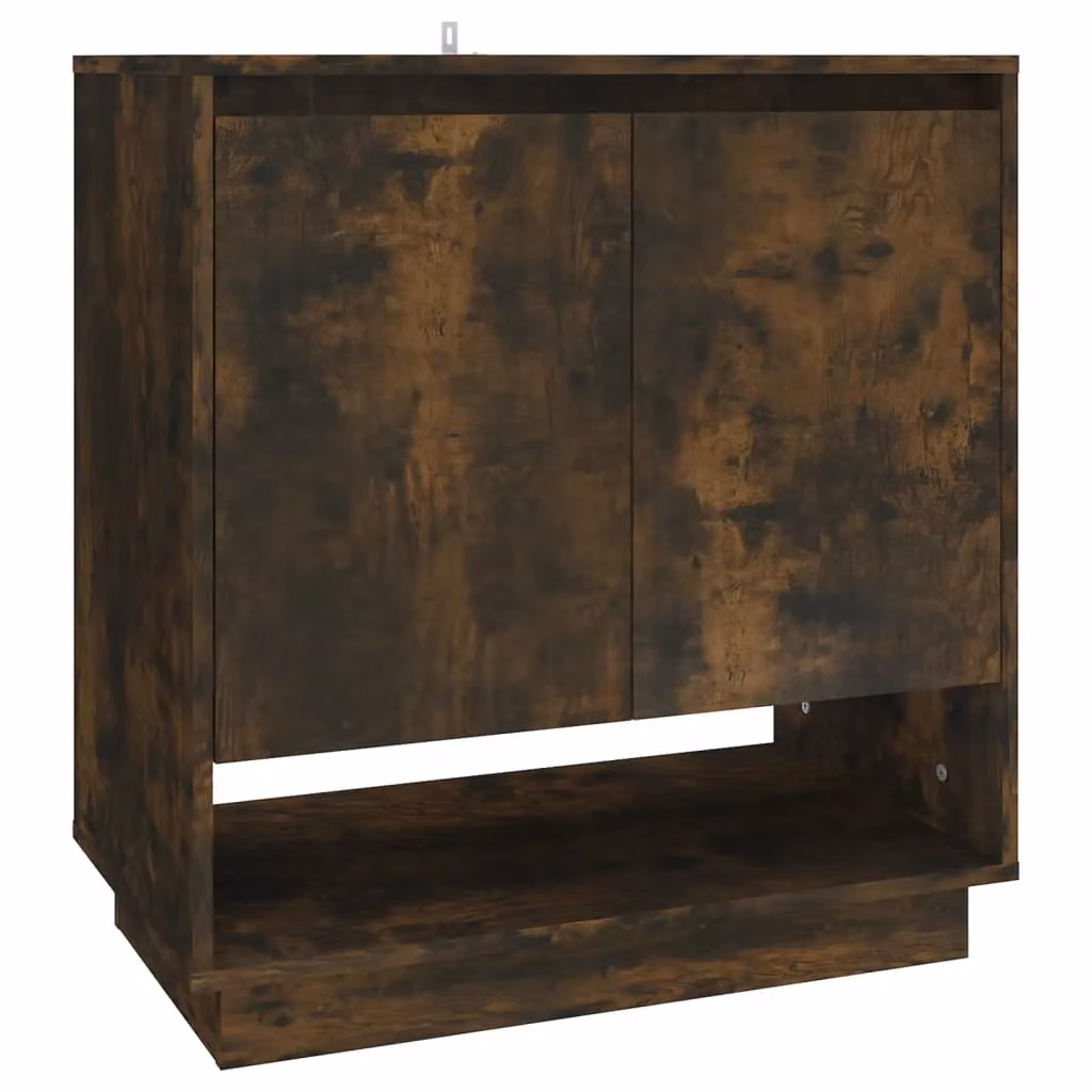Berkfield Home Smoked Oak Sideboard in Brown, W/D/H: 70 x 41 x 75 cm – 2