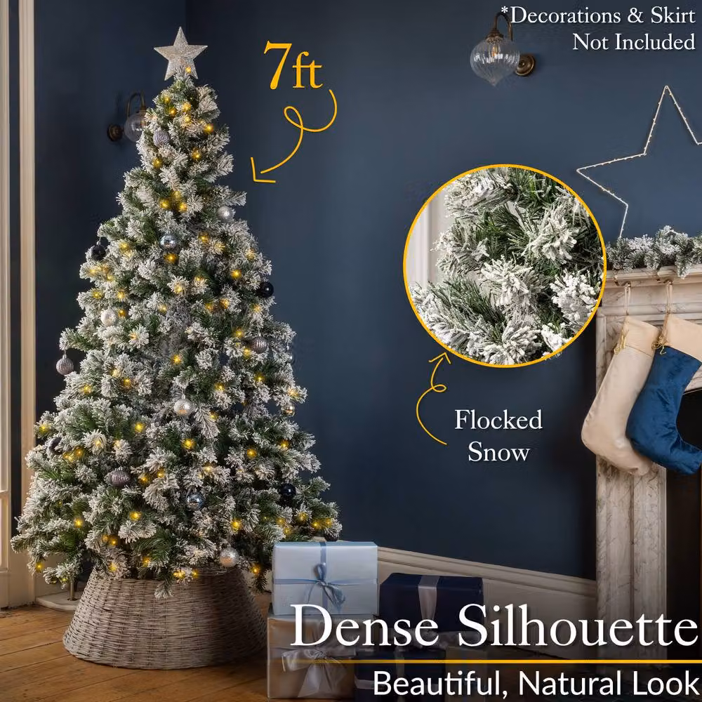 Christow Chamonix Spruce Pre-Lit Christmas Tree with Colour Switch in Green – 2