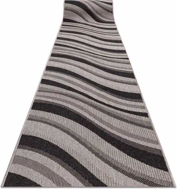 RugsX Floorlux Sisal Runner in Silver, W: 120 cm, L: 230 cm