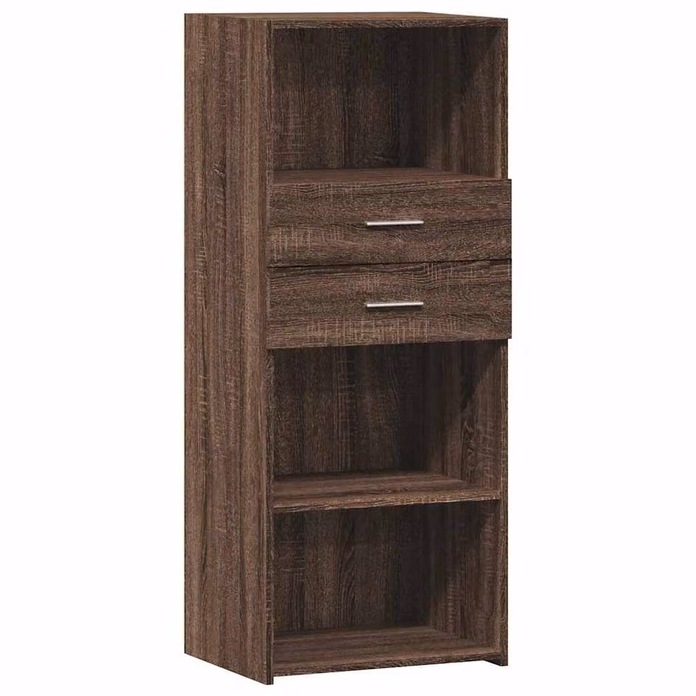 Berkfield Home Modern Highboard in Brown Oak, W/D/H: 50 x 42.5 x 124 cm – 2