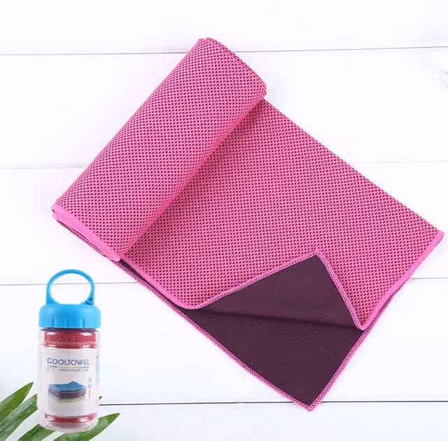 Quipulse Two-Tone Cooling Towel in Pink – 1