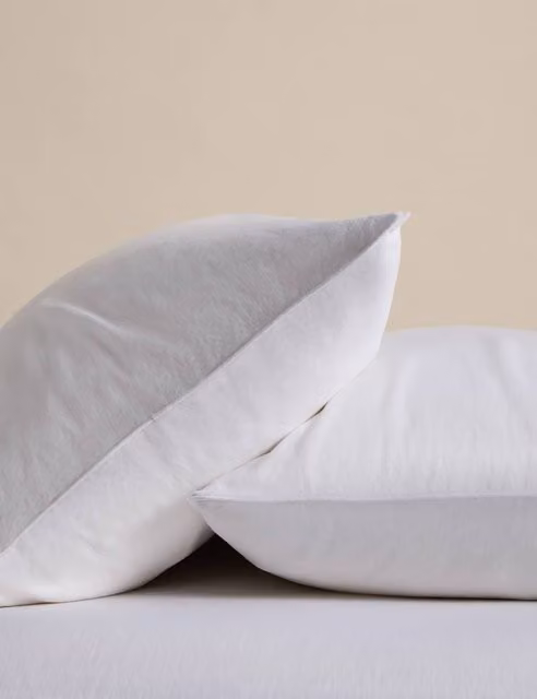 M&S 2 Pack Pure Linen 190gsm Pillowcases in White