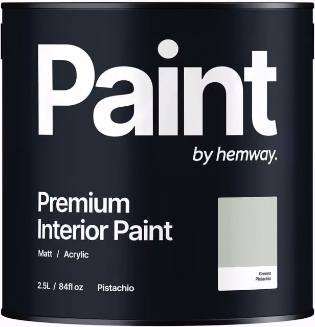 Hemway Matt Acrylic Interior Dispersion Paint in Pistachio Green, 2.5 l
