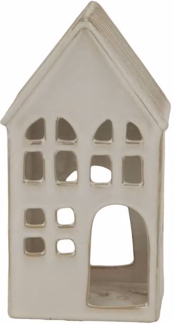Hill Interiors Ceramic House Tea Light Holder in White