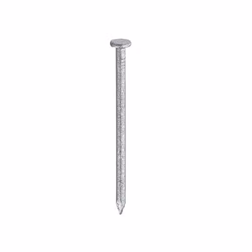 Unifix Galvanised Round Steel Wire Nails, Silver, 65 x 2.65 mm, 1 kg Polybag (Box of 5)