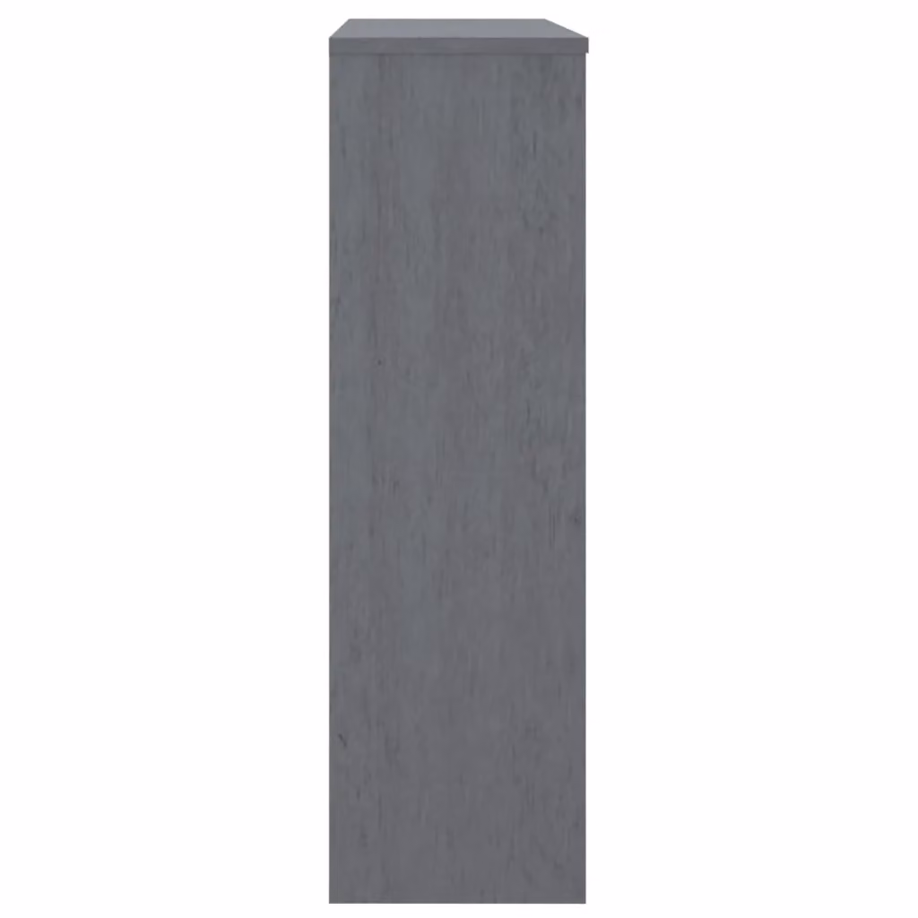 Berkfield Home HAMAR Highboard Top in Dark Grey Solid Wood Pine, W/D/H: 90 x 30 x 100 cm – 3