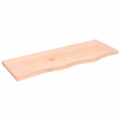 vidaXL Wall Mounted Oak Wood Shelf, Brown, W: 80 cm, D: 30 cm, H: 2 cm