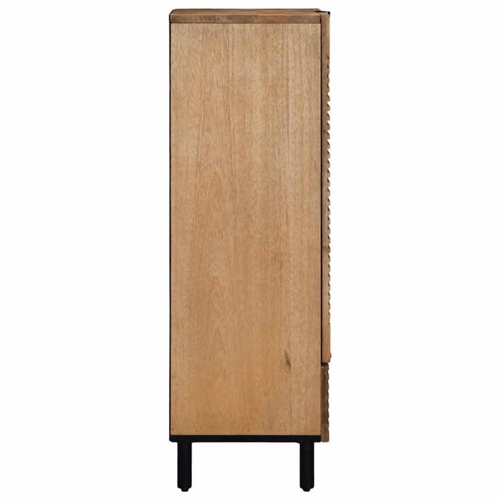 Berkfield Home Brown Mango and Acacia Wood Highboard, W/D/H: 60 x 33 x 100 cm – 3